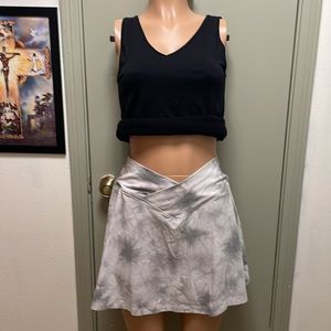 Pink Active Victoria Secret V Crossover Skirt w/ Shorts with two Slide Pockets